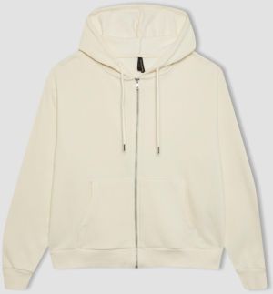 DEFACTO Relax Fit Hooded Zipper Sweatshirt