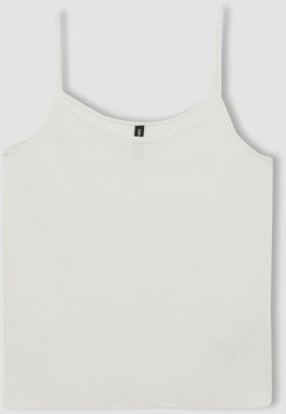DEFACTO Regular Fit Crew Neck Ribbed Camisole Athlete