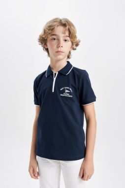 DEFACTO Boy's Pique Short Sleeve Polo T-Shirt