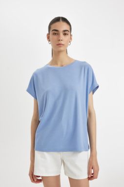 DEFACTO Crew Neck Modal Short Sleeve T-Shirt
