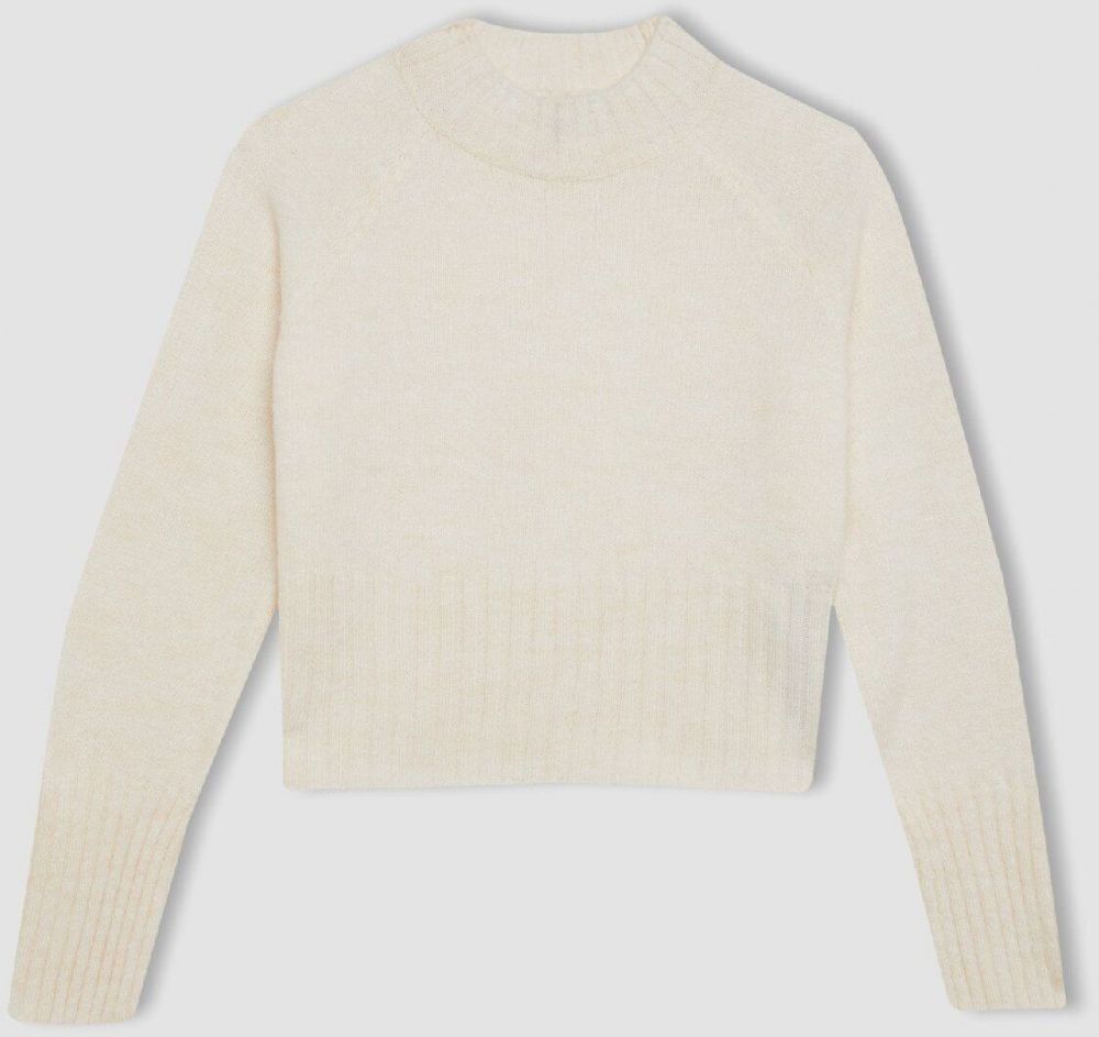DEFACTO Girls Standard Fit Crew Neck Sweater
