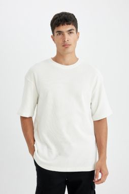 DEFACTO Relax Fit Crew Neck Cotton Short Sleeve T-Shirt