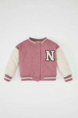DEFACTO Baby Girl College Collar Bomber Cardigan