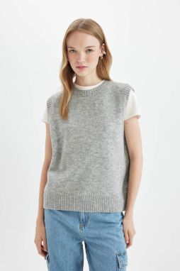 DEFACTO Regular Fit Crew Neck Vest