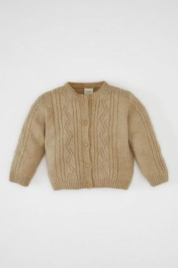 DEFACTO Baby Girl Crew Neck Cardigan