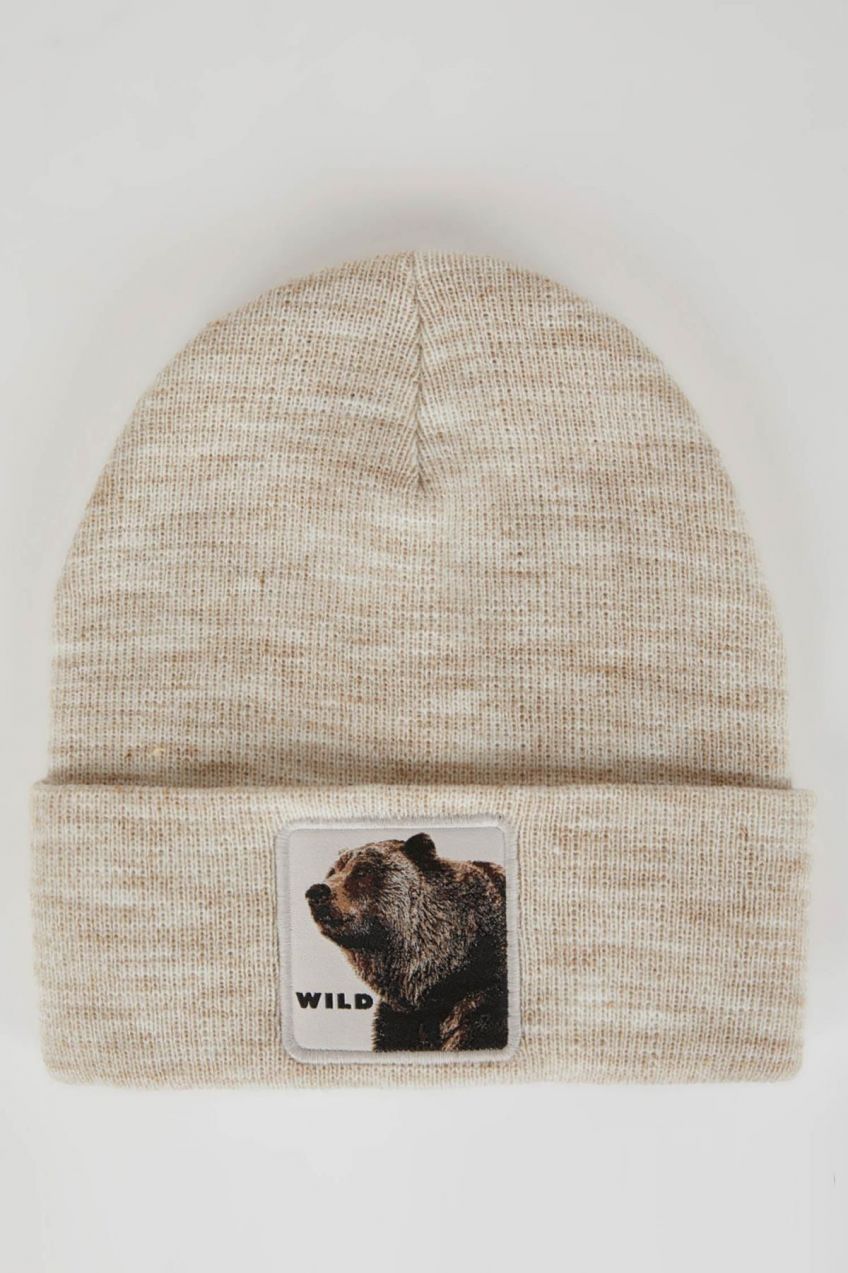 DEFACTO Men's Woven Labeled Beret