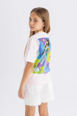DEFACTO Girls Disney Princess Relax Fit Short Sleeve T-Shirt