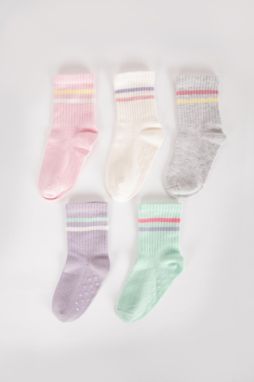 DEFACTO Baby Girl 5-Pack Cotton Long Socks