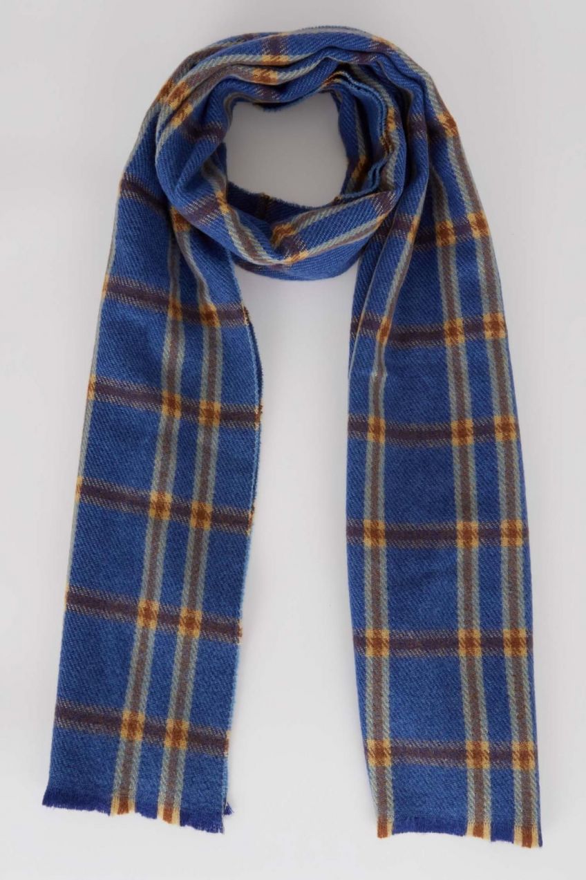 DEFACTO Men's Plaid Patterned Scarf