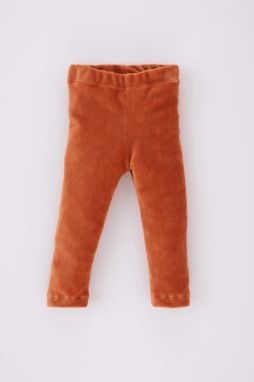 DEFACTO Baby Girl Straight Leg Velvet Tights