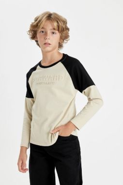 DEFACTO Boy Oversize Fit Crew Neck Long Sleeve T-Shirt
