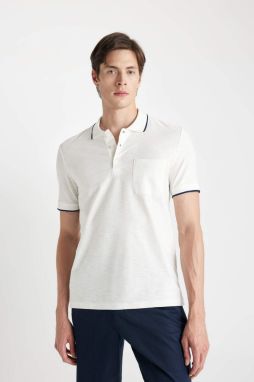 DEFACTO Regular Fit Polo Neck Short Sleeve Cotton T-Shirt