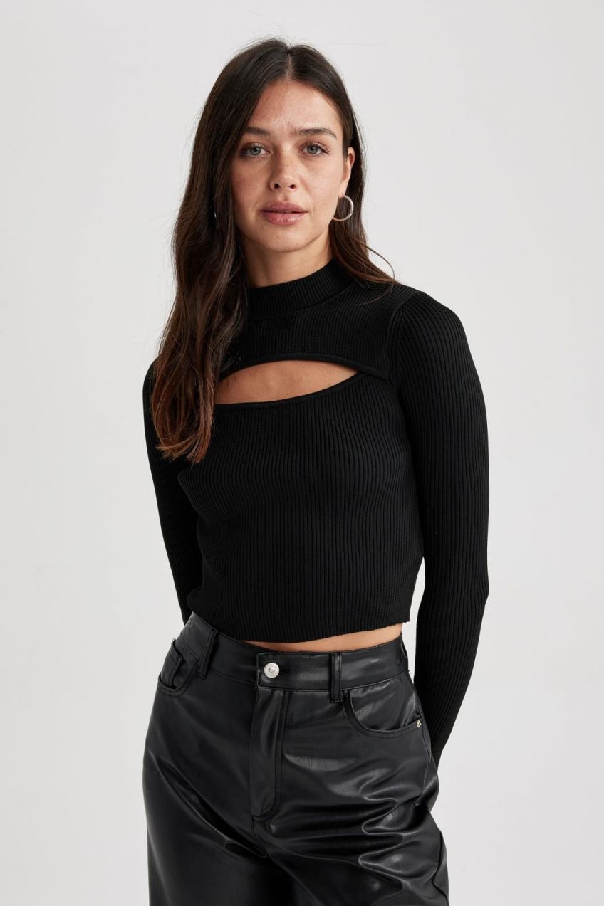 DEFACTO Slim Fit Half Turtleneck Sweater