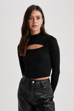 DEFACTO Slim Fit Half Turtleneck Sweater