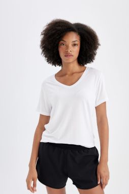 DeFactoFit Standard Fit Crew Neck Athlete Short Sleeve T-Shirt