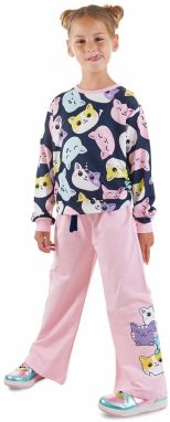 Denokids Cute Cats Girl's Tracksuit Set
