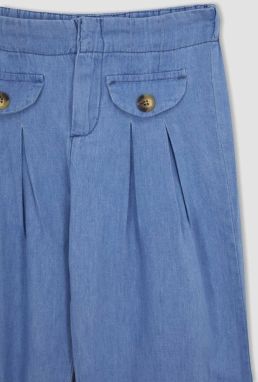 DEFACTO Girl's Wide Leg Jean Trousers