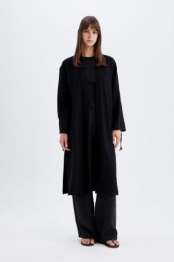 DEFACTO Relax Fit Gradient Collar Long Sleeve Kimono