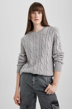 DEFACTO Relax Fit Crew Neck Sweater