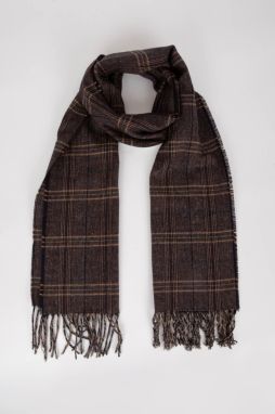 DEFACTO Men's Plaid Patterned Woven Scarf