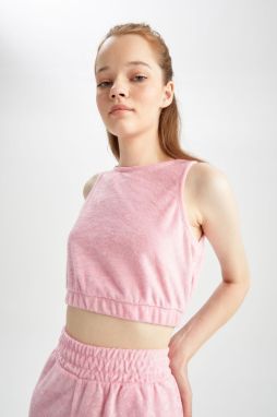 DEFACTO Cool Fitted Barbell Neck Terry Fabric Undershirt