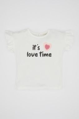 DEFACTO Baby Girl Printed Short Sleeve T-Shirt