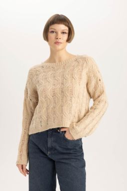 DEFACTO Relax Fit Crew Neck Sweater