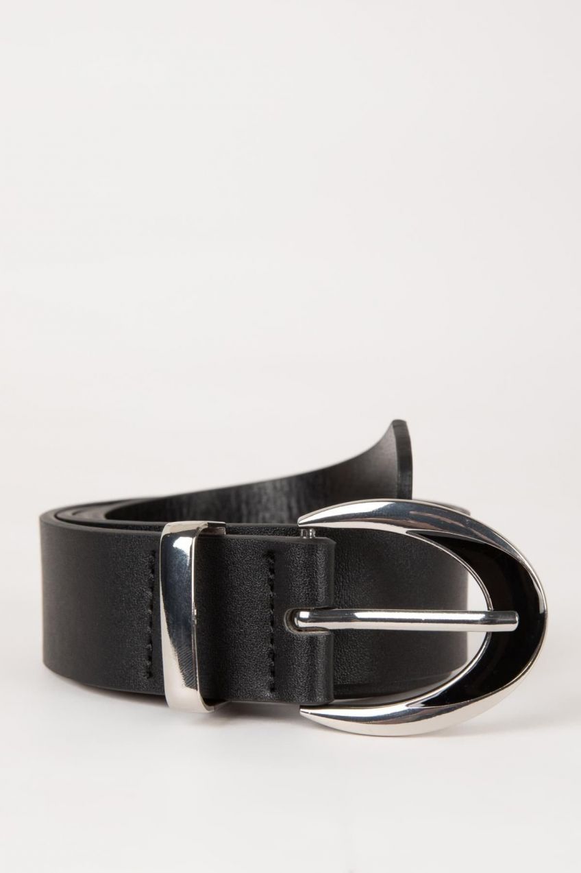 DEFACTO Women's Faux Leather Classic Belt