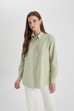 DEFACTO Relax Fit Poplin Long Sleeve Shirt Tunic