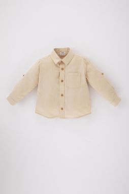DEFACTO Baby Boy Poplin Long Sleeve Shirt