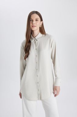 DEFACTO Relax Fit Long Sleeve Shirt Tunic
