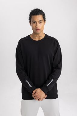 DEFACTO Fit Standard Fit Crew Neck Printed Sweatshirt