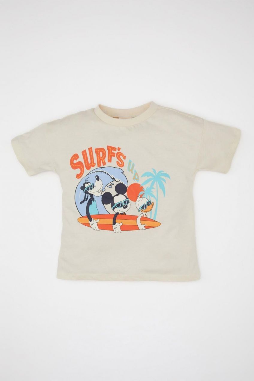DEFACTO Baby Boy Disney Mickey & Minnie Short Sleeve T-Shirt