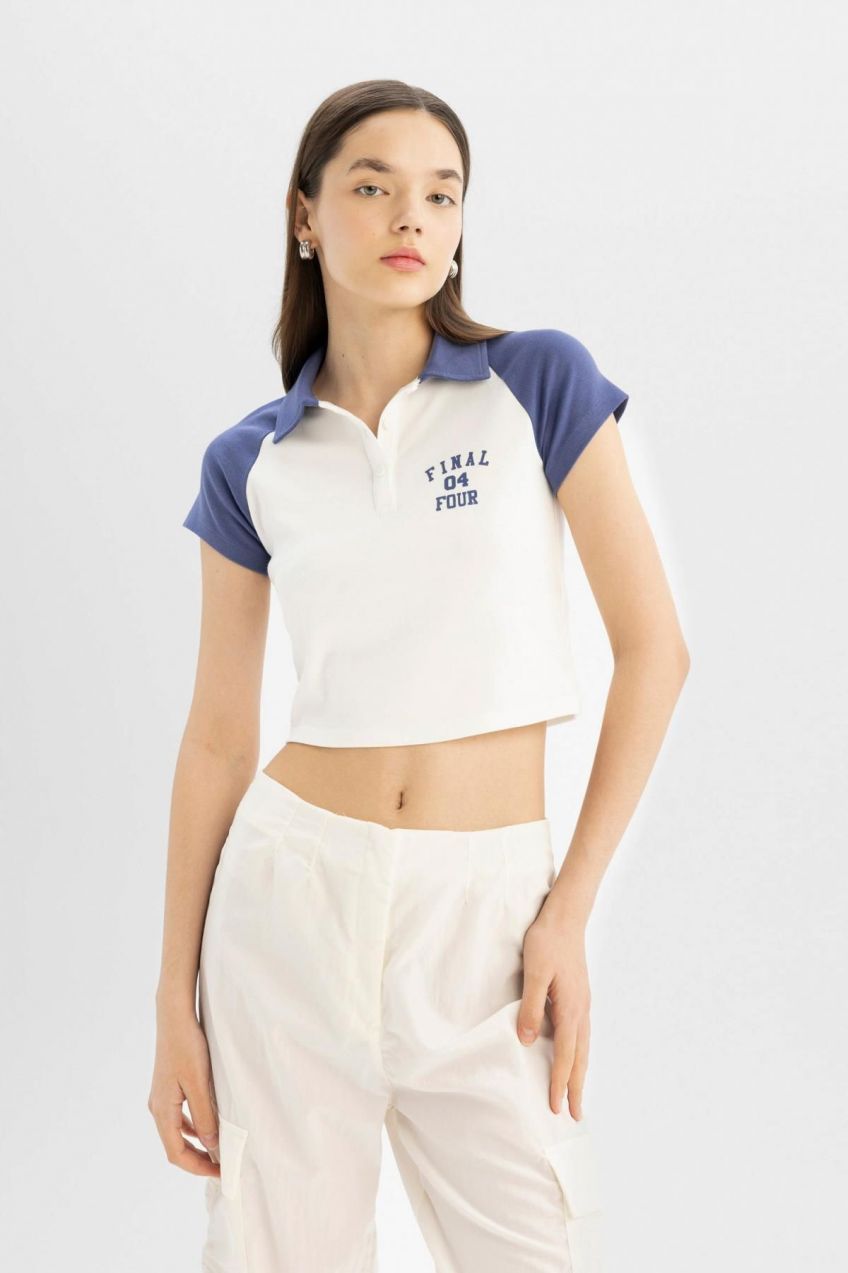 DEFACTO Cool Fitted Printed Short Sleeve T-Shirt
