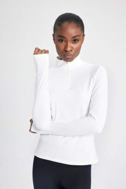 DEFACTO Fit Slim Fit Stand Collar Athlete Long Sleeve Heavy Fabric T-Shirt