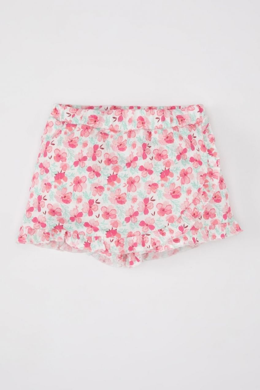 DEFACTO Baby Girl Floral Shorts Skirt