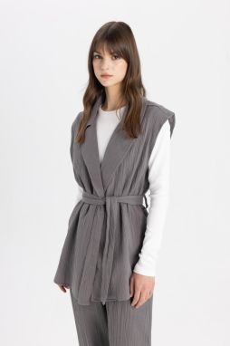 DEFACTO Jacket Collar Muslin Vest