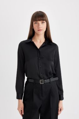 DEFACTO Regular Fit Poplin Long Sleeve Shirt