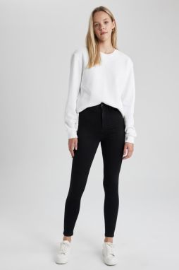 DEFACTO Super Skinny Fit High Waist Slim Leg Jean Trousers