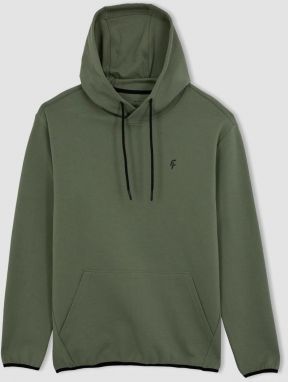 DEFACTO Fit Standard Fit Hooded Printed Heavy Fabric Sweatshirt