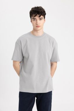 DEFACTO Boxy Fit Crew Neck Short Sleeve T-Shirt