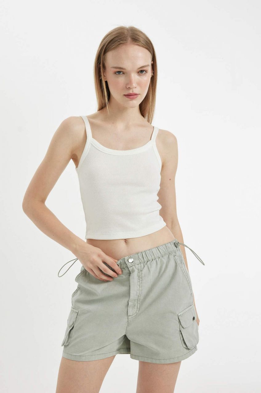 DEFACTO Cool Fitted Ribbed Camisole Undershirt