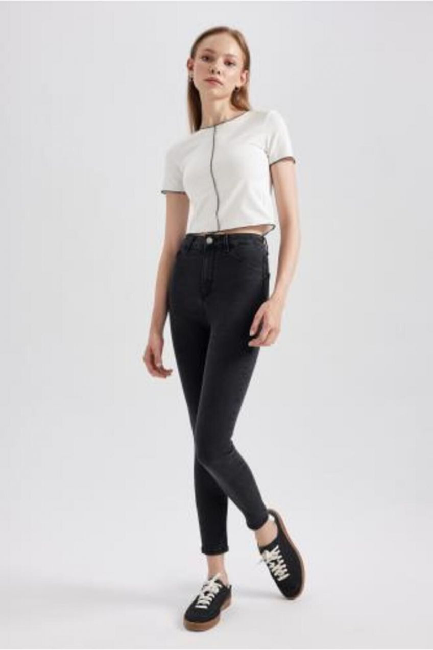 DEFACTO Jegging High Waist Skinny Leg Long Jean Pants