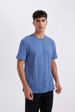 DEFACTO New Regular Fit Bicycle Collar Basic Short Sleeve 100% Cotton T-shirt