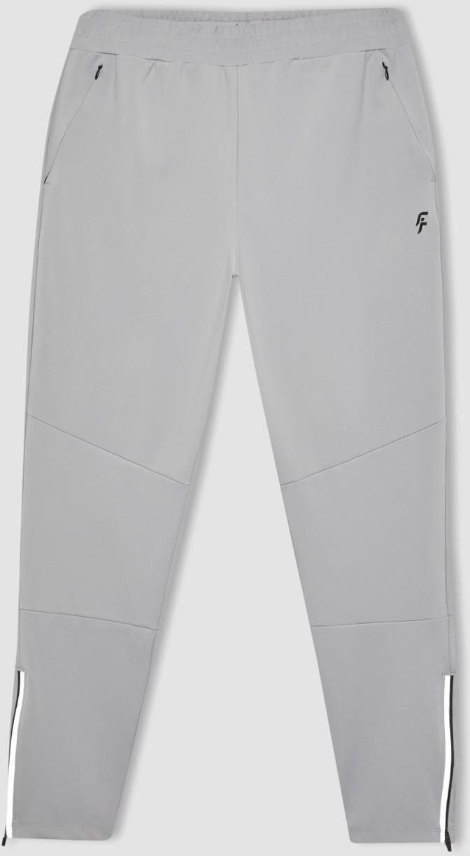 DEFACTO Fit Slim Fit Zippered Leg Jogger Sweatpants