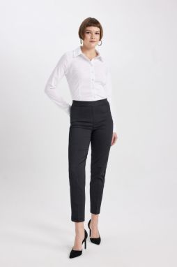 DEFACTO Cigarette Normal Waist Straight Leg Satin Trousers
