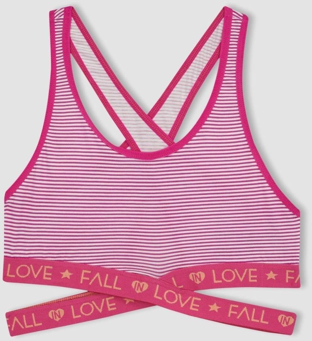 DEFACTO My First Bra Striped Bustier Bra