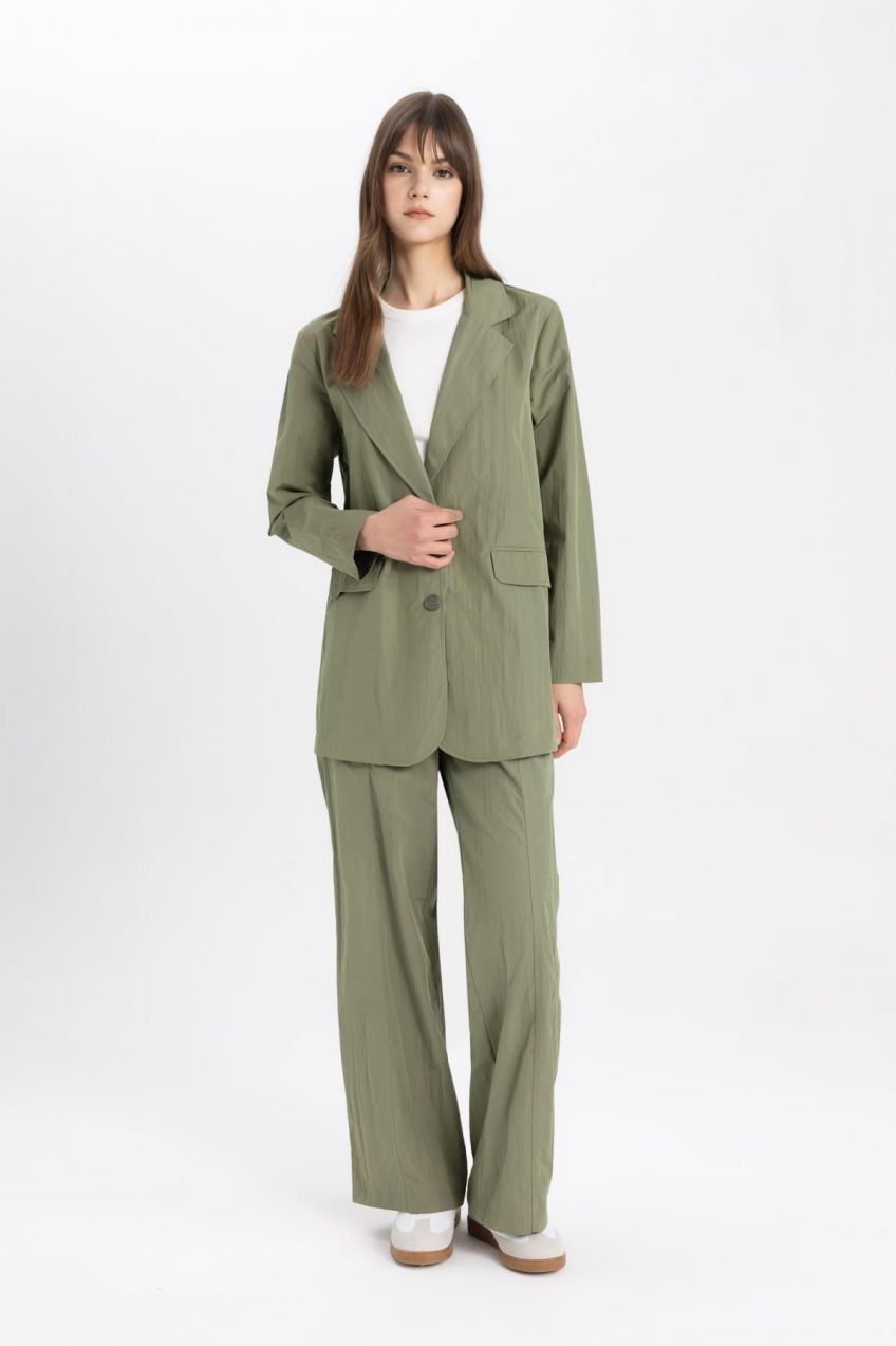 DEFACTO Wide Leg Cargo Parachute Trousers