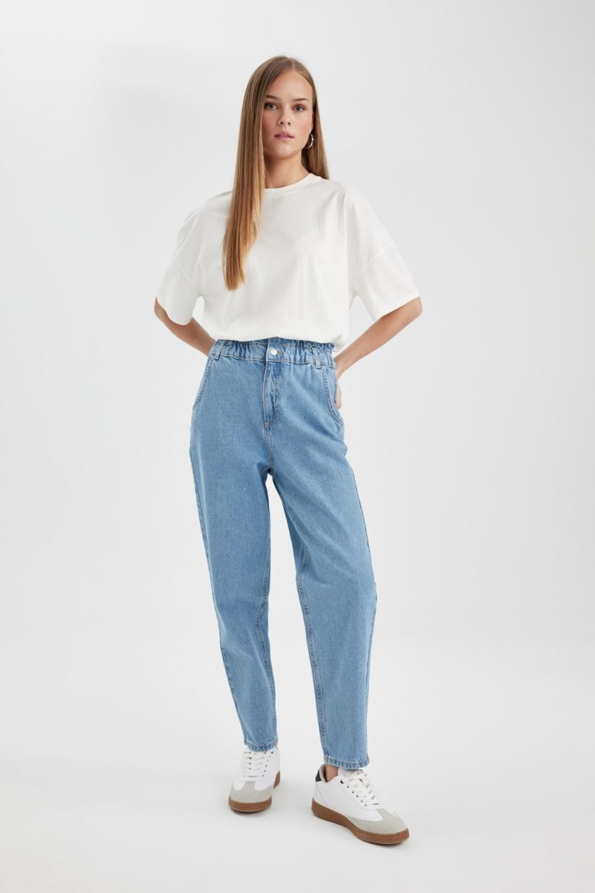 DEFACTO Paperbag High Waist Ankle Length Jeans