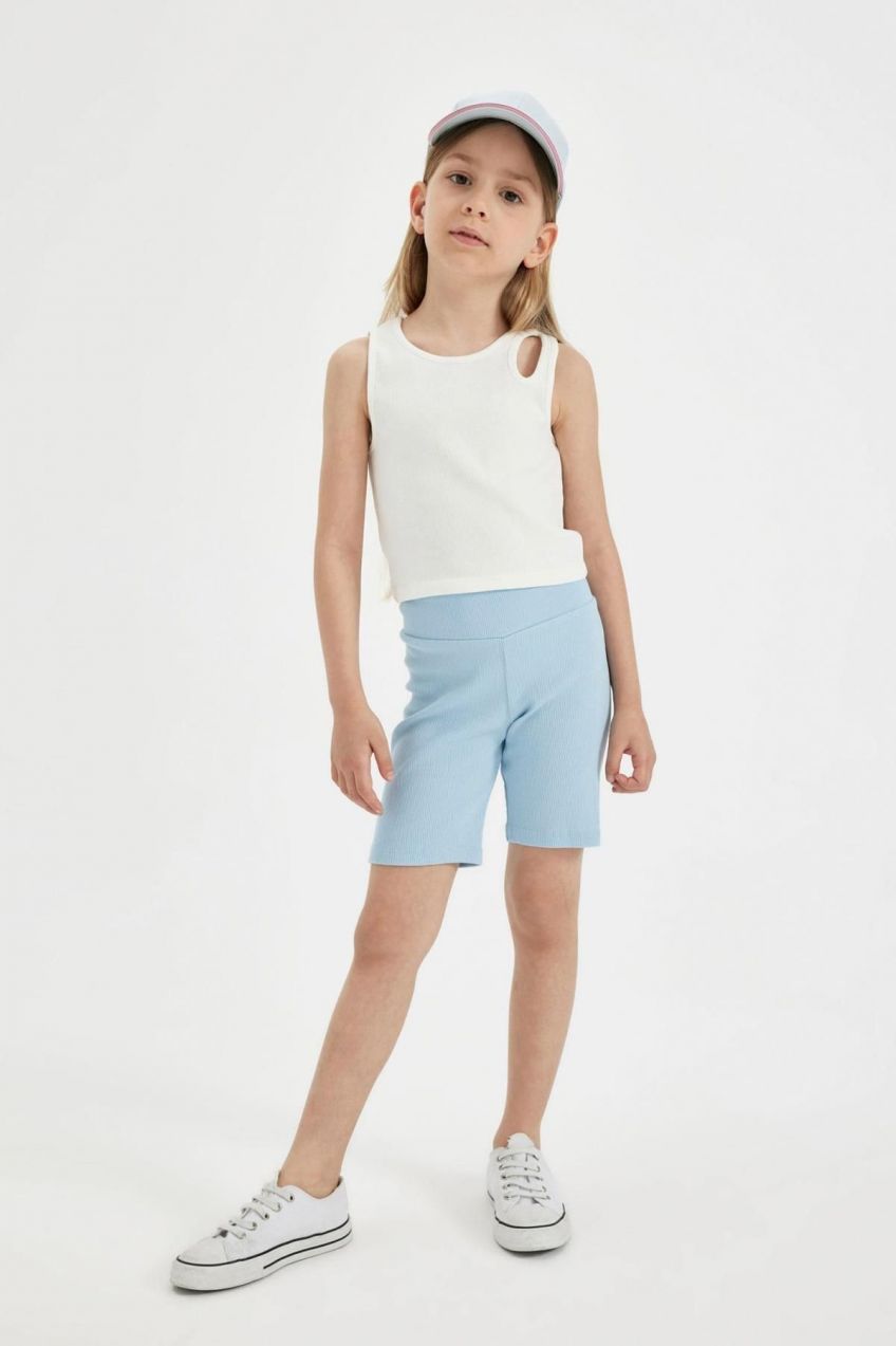 DEFACTO Girl's Biker Ribbed Camisole Tights